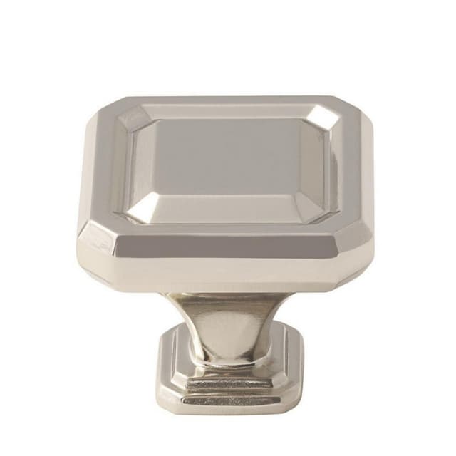 Amerock Wells Series Polished Nickel 1-1/2 in (38 mm) L x 1-1/2 in (38 mm) W Knob, -BP36547PN