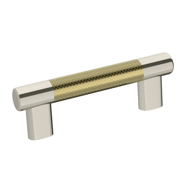 3" - 3-3/4" Esquire T-Bar Pull, Polished Nickel/Golden Champagne
