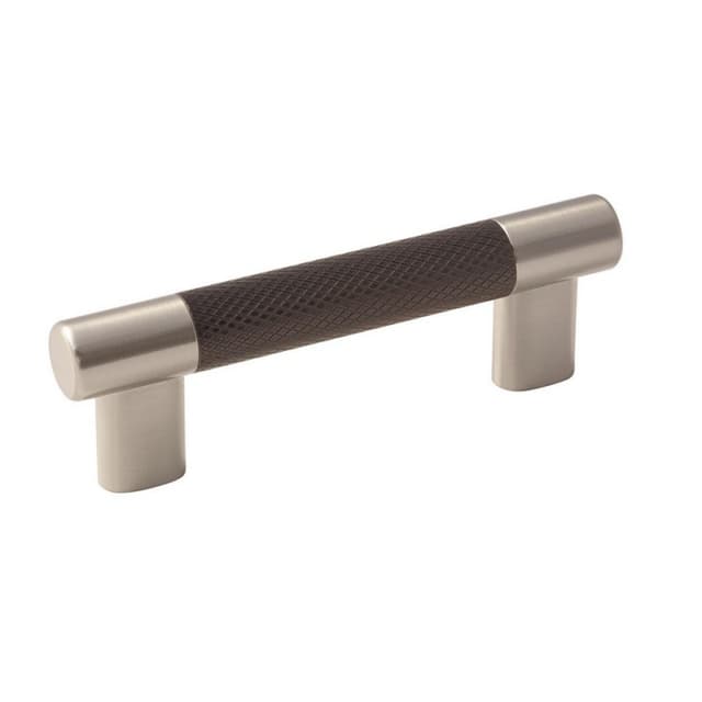 Amerock Esquire Series 5-1/16 in (128 mm) Center to Center Satin Nickel/Oil Rubbed Bronze Pull, -BP36558G10ORB