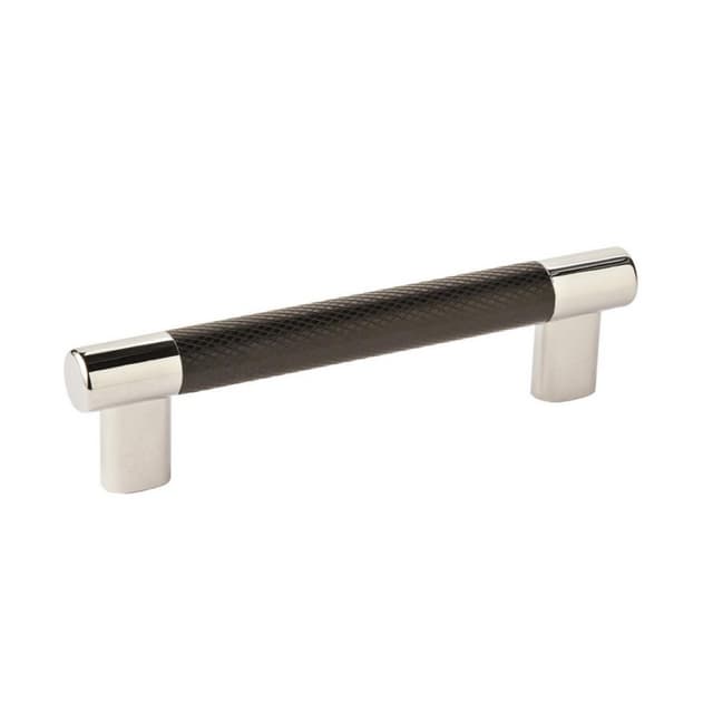 Amerock Esquire Series 5-1/16 in (128 mm) Center to Center Polished Nickel/Black Bronze Pull, -BP36558PNBBR