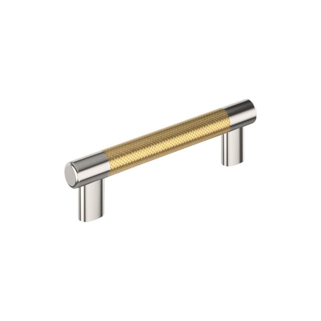 Amerock Esquire Series 5-1/16 in (128 mm) Center to Center Polished Nickel/Champagne Bronze Pull, BP36558PNCZ