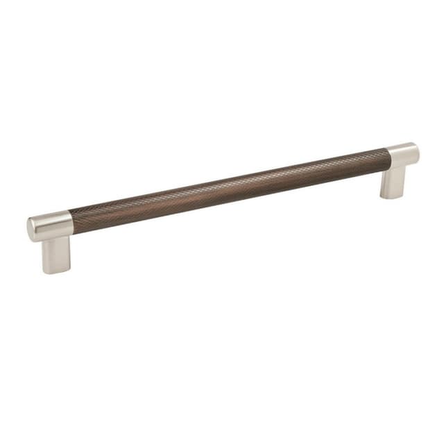 Amerock Esquire Series 10-1/16 in (256 mm) Center to Center Satin Nickel/Oil Rubbed Bronze Pull, -BP36560G10ORB