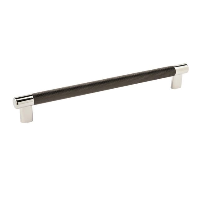 Amerock Esquire Series 10-1/16 in (256 mm) Center to Center Polished Nickel/Black Bronze Pull, -BP36560PNBBR