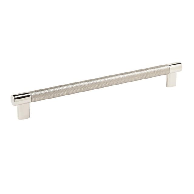 Amerock Esquire Series 10-1/16 in (256 mm) Center to Center Polished Nickel/Stainless Steel Pull, -BP36560PNSS