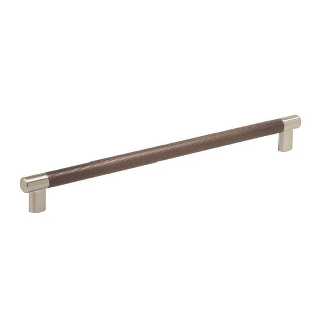 Amerock Esquire Series 12-5/8 in (320 mm) Center to Center Satin Nickel/Oil Rubbed Bronze Pull, -BP36561G10ORB