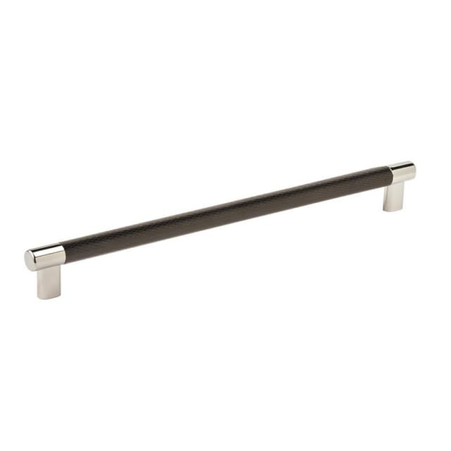 Amerock Esquire Series 12-5/8 in (320 mm) Center to Center Polished Nickel/Black Bronze Pull, -BP36561PNBBR