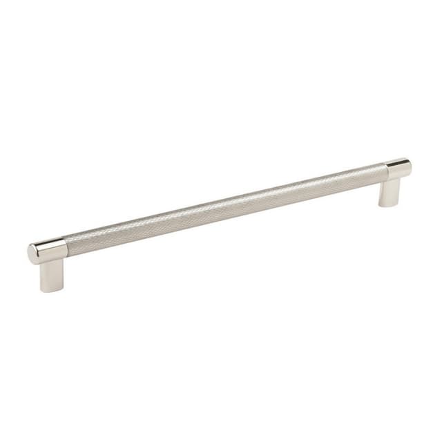 Amerock Esquire Series 12-5/8 in (320 mm) Center to Center Polished Nickel/Stainless Steel Pull, -BP36561PNSS
