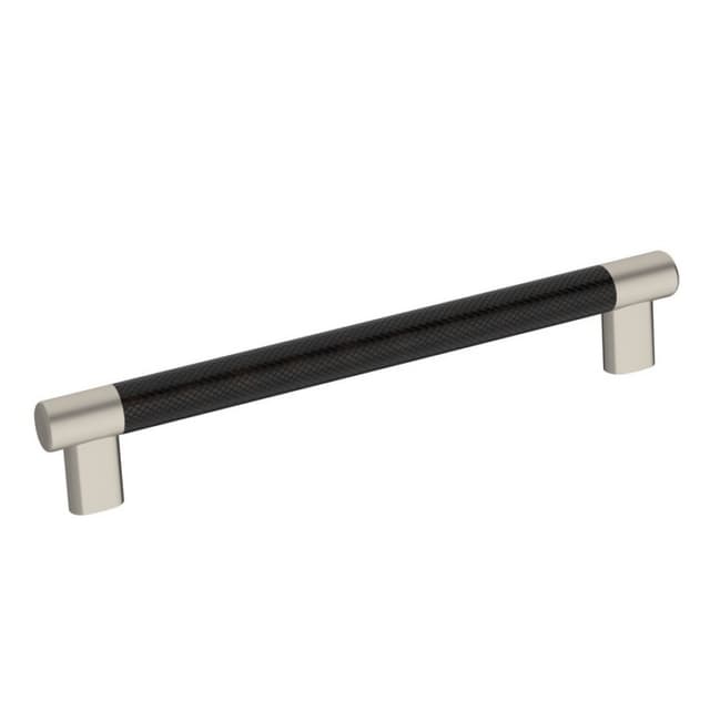 Amerock Esquire Series 8 in (203 mm) Center to Center Satin Nickel/Oil Rubbed Bronze Pull, -BP36562G10ORB
