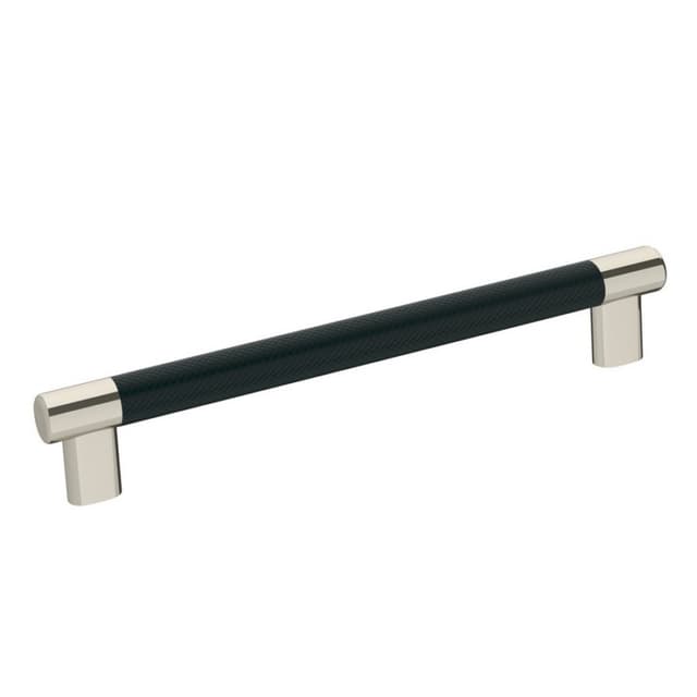 Amerock Esquire Series 8 in (203 mm) Center to Center Polished Nickel/Black Bronze Pull, -BP36562PNBBR