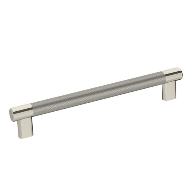 Amerock Esquire Series 8 in (203 mm) Center to Center Polished Nickel/Stainless Steel Pull, -BP36562PNSS