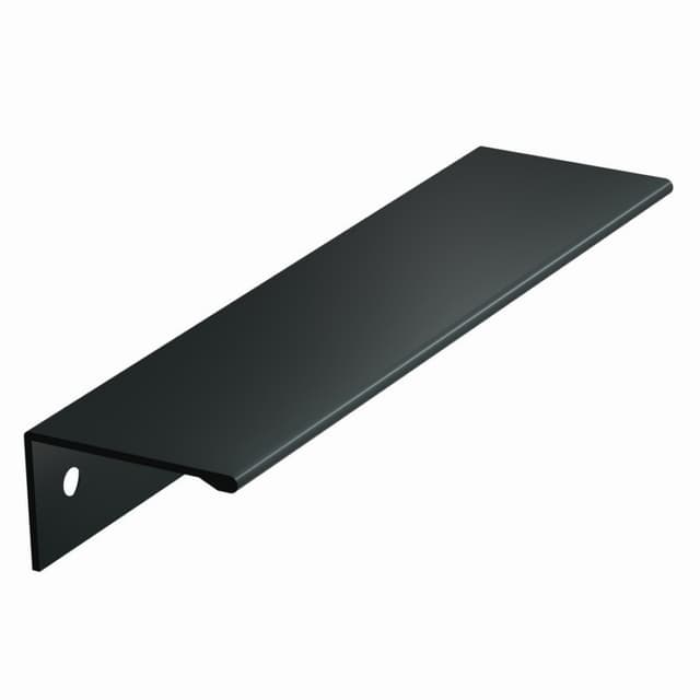 Amerock Edge Pull Series 5-1/16 in (128 mm) Center to Center Matte Black Tab Pull, -BP36575FB