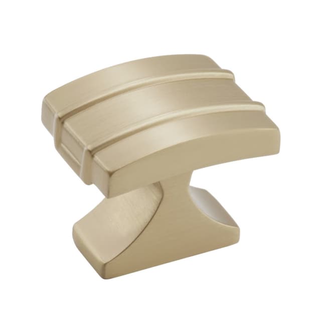 Amerock Davenport Series Golden Champagne 1-1/4 in (32 mm) L x 1 in (25 mm) W Knob, -BP36601BBZ