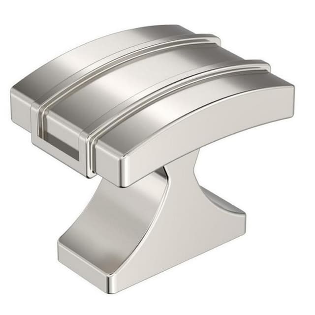 Amerock Davenport Series Polished Nickel 1-1/4 in (32 mm) L x 1 in (25 mm) W Knob, BP36601PN