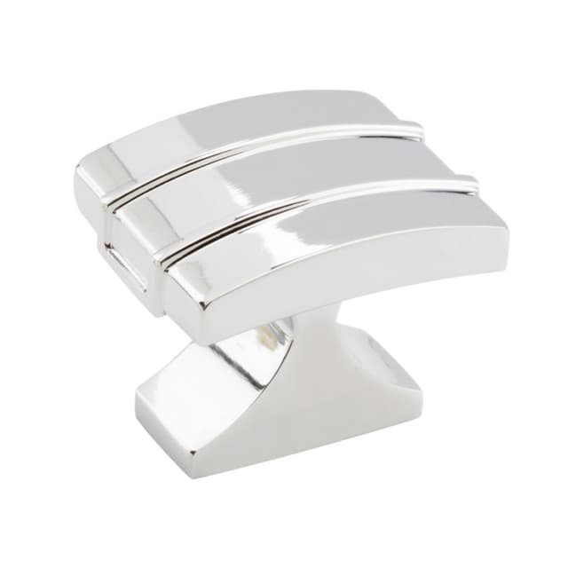 Amerock Davenport Series Polished Chrome 1-1/2 in (38 mm) L x 1-1/4 in (32 mm) W Knob, -BP3660226
