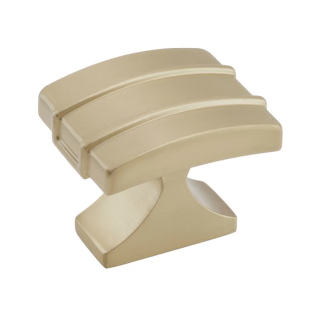 Amerock Davenport Series Golden Champagne 1-1/2 in (38 mm) L x 1-1/4 in (32 mm) W Knob, -BP36602BBZ