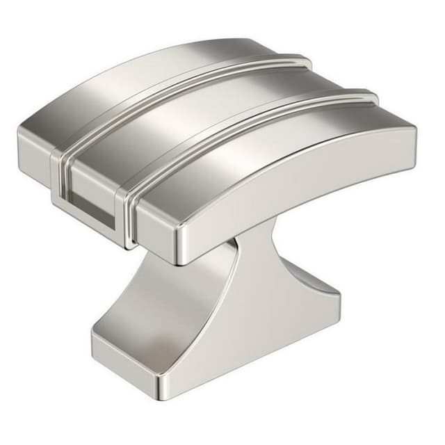 Amerock Davenport Series Polished Nickel 1-1/2 in (38 mm) L x 1-1/4 in (32 mm) W Knob, BP36602PN