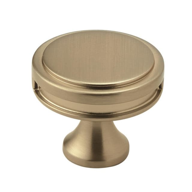 Amerock Oberon Series Golden Champagne 1-3/8 in (35 mm) Diameter Knob, - BP36603BBZ