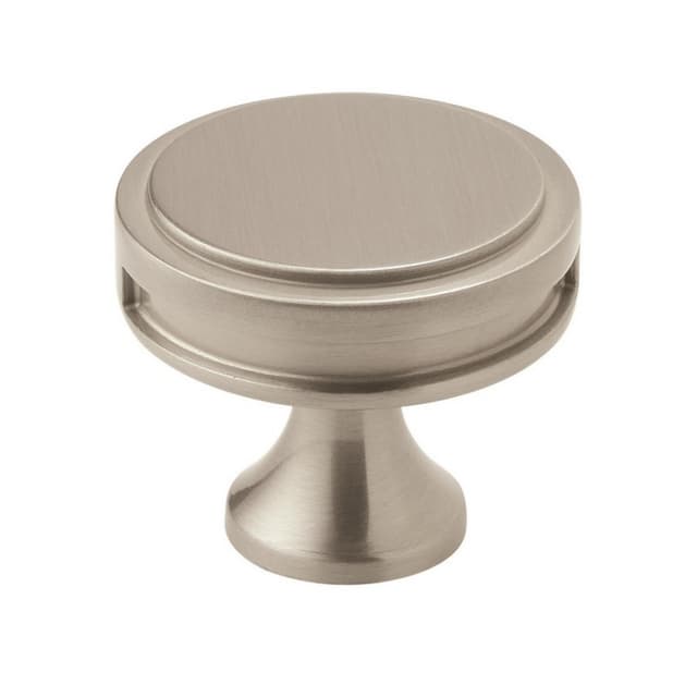 Amerock Oberon Series Satin Nickel 1-3/8 in (35 mm) Diameter Knob, - BP36603G10