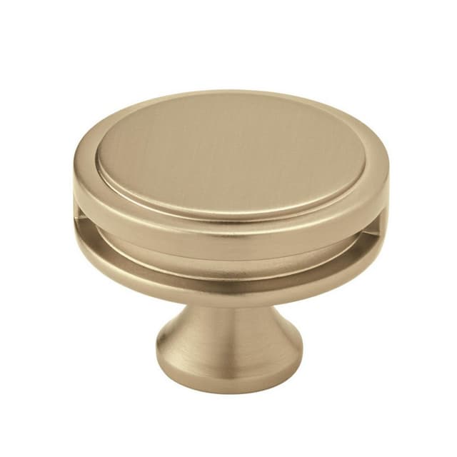 Amerock Oberon Series Golden Champagne 1-3/4 in (44 mm) Diameter Knob, - BP36604BBZ