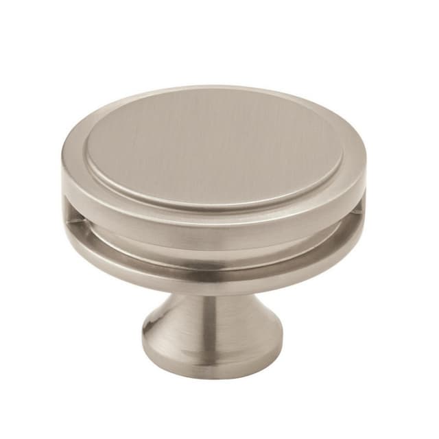 Amerock Oberon Series Satin Nickel 1-3/4 in (44 mm) Diameter Knob, - BP36604G10