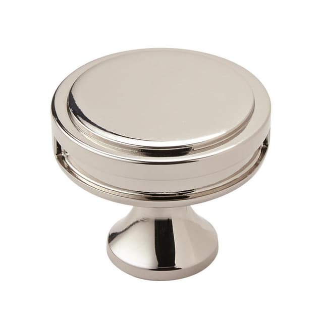 Amerock Oberon Series Polished Nickel 1-3/4 in (44 mm) Diameter Knob, - BP36604PN