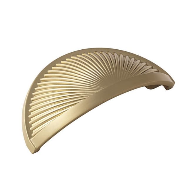 Amerock Sea Grass Series 3 in (76 mm) Center to Center Golden Champagne Cup Pull, -BP36615BBZ
