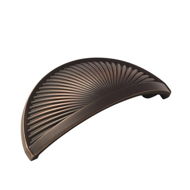 Amerock Sea Grass Series 3 in (76 mm) Center to Center Oil Rubbed Bronze Cup Pull, -BP36615ORB