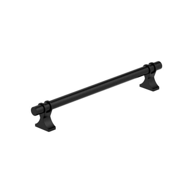 Amerock Davenport Series 7-9/16 in (192 mm) Center to Center Matte Black Pull, BP36618MB
