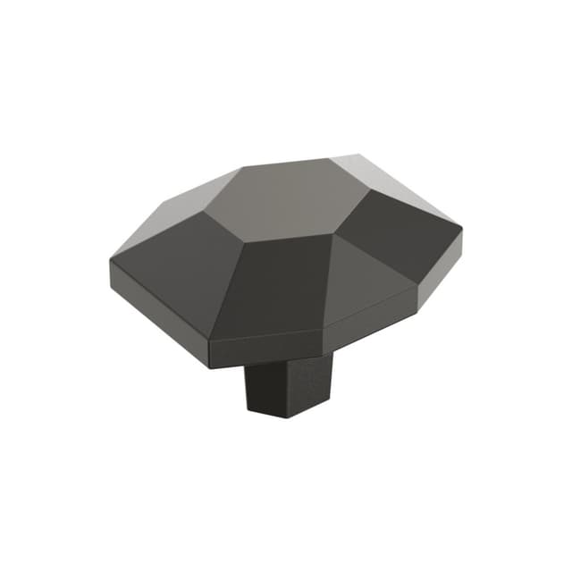 Amerock St. Vincent Series Black Bronze 1-5/8 in (41 mm) L x 1-3/8 in (35 mm) W Knob, BP36641BBR