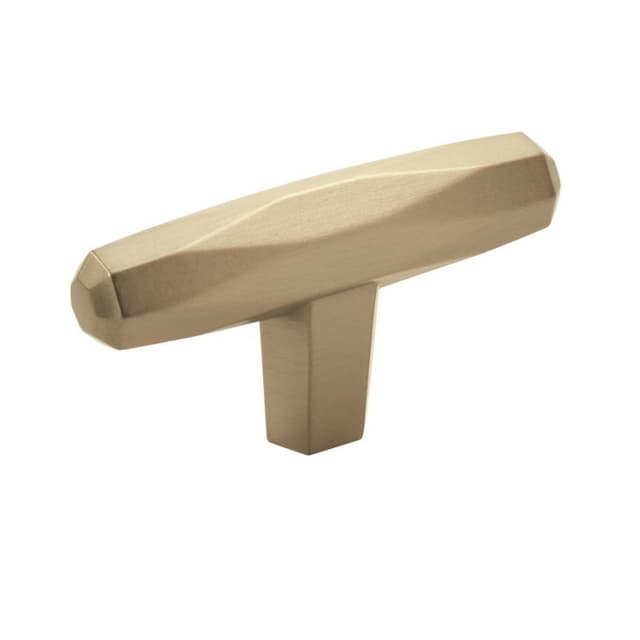 Amerock St. Vincent Series Golden Champagne 2-1/2 in (64 mm) L x 5/8 in (16 mm) W Knob, -BP36642BBZ