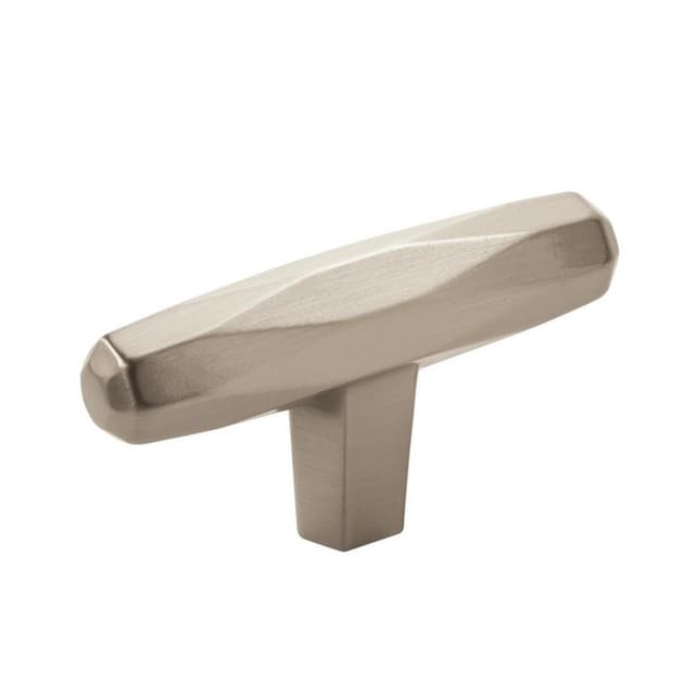 Amerock St. Vincent Series Satin Nickel 2-1/2 in (64 mm) L x 5/8 in (16 mm) W Knob, -BP36642G10