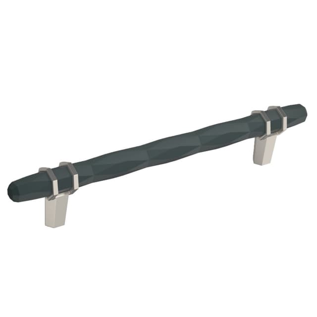 Amerock London Series 6-5/16 in (160 mm) Center to Center Black Bronze/Satin Nickel Pull, -BP36650BBRG10