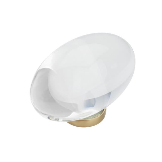 Amerock Glacio Series Clear/Champagne Bronze 1-3/4 in (44 mm) L x 1 in (25 mm) W Knob, -BP36651CCZ