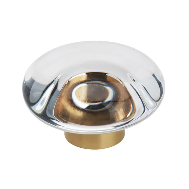 Amerock Glacio Series Clear/Champagne Bronze 1-3/4 in (44 mm) Diameter Knob, - BP36652CCZ