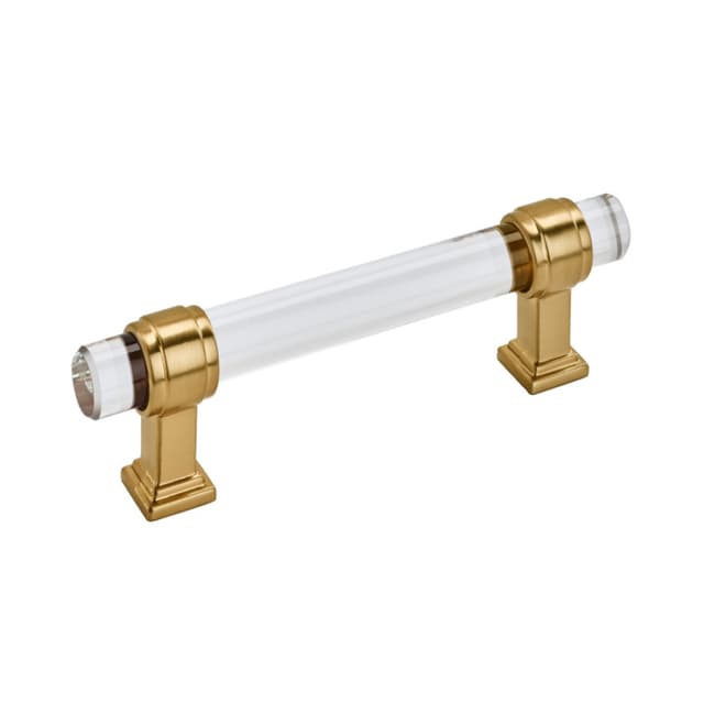 Amerock Glacio Series 3-3/4 in (96 mm) Center to Center Clear/Champagne Bronze Pull, -BP36654CCZ