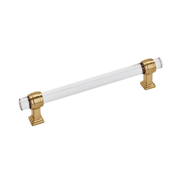 Amerock Glacio Series 6-5/16 in (160 mm) Center to Center Clear/Champagne Bronze Pull, -BP36656CCZ