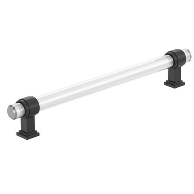 Amerock Glacio Series 8 in (203 mm) Center to Center Clear/Black Bronze Pull, -BP36661CBBR