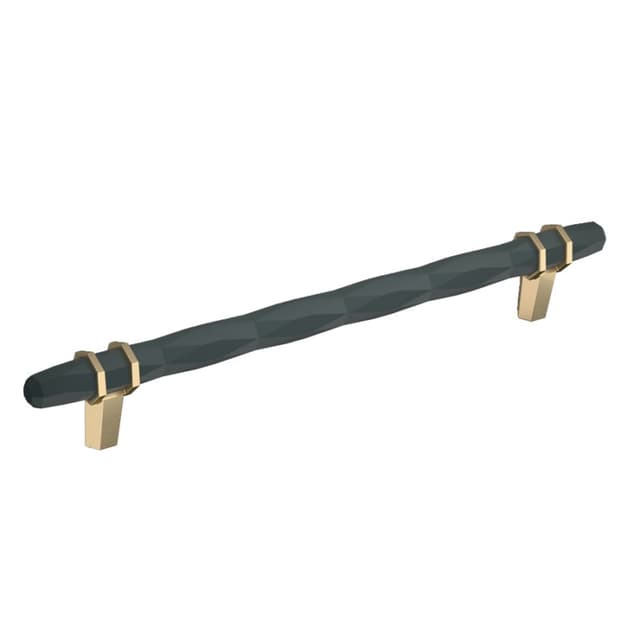 Amerock London Series 8 in (203 mm) Center to Center Black Bronze/Golden Champagne Pull, -BP36663BBRBBZ