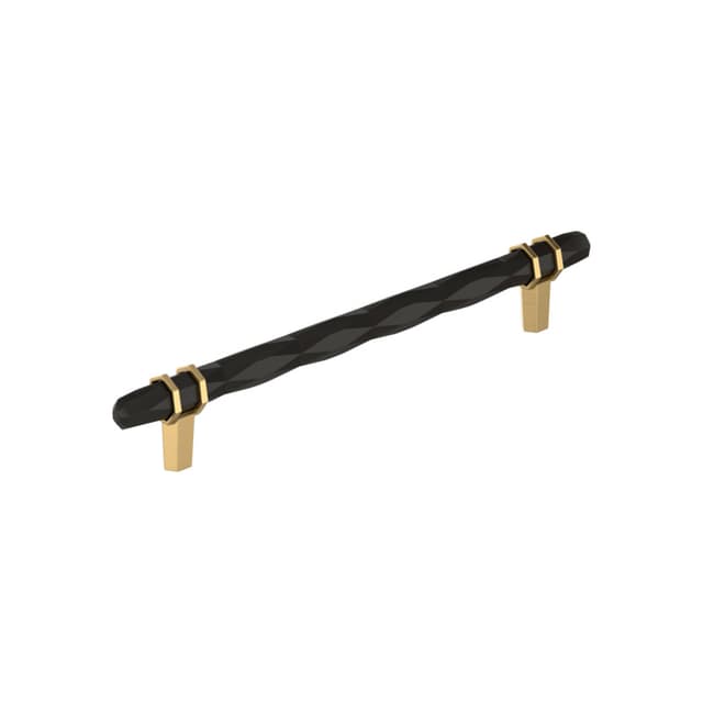 Amerock London Series 8 in (203 mm) Center to Center Black Bronze/Champagne Bronze Pull, BP36663BBRCZ