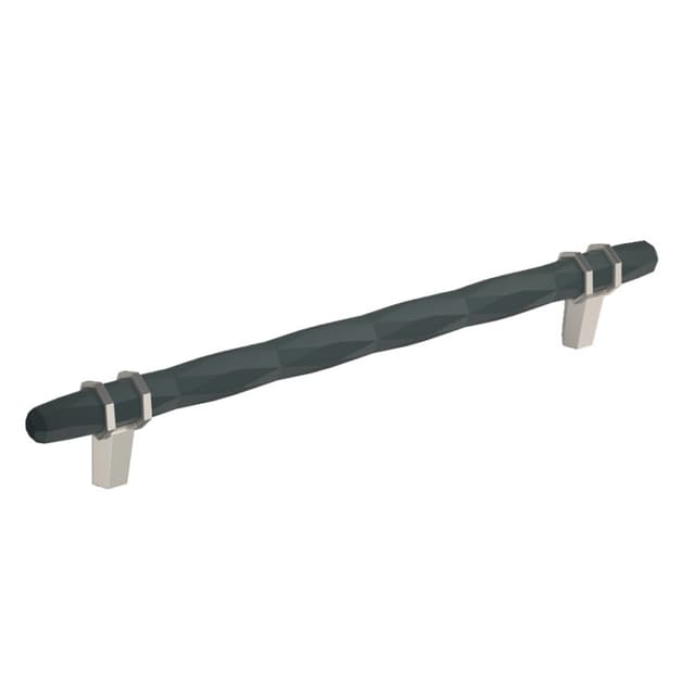 Amerock London Series 8 in (203 mm) Center to Center Black Bronze/Satin Nickel Pull, -BP36663BBRG10