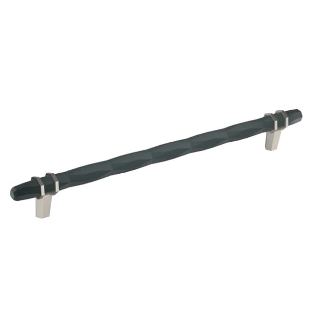 Amerock London Series 10-1/16 in (256 mm) Center to Center Black Bronze/Satin Nickel Pull, -BP36664BBRG10