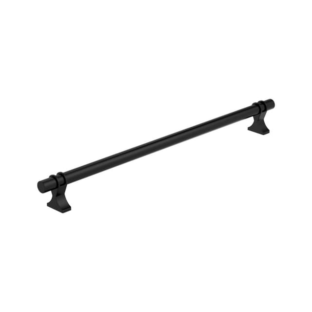Amerock Davenport Series Matte Black 18" (457 mm) Center to Center Appliance Pull, BP36699MB