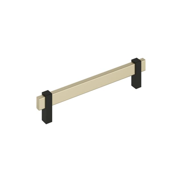 Amerock Mulino Series 6-5/16 in (160 mm) Center to Center Golden Champagne/Matte Black Pull, BP36727BBZMB