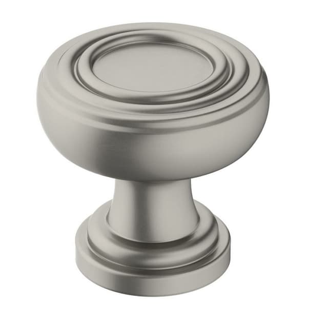 Amerock Ville Series Satin Nickel 1-1/8 in (29 mm) Diameter Knob, - BP36774G10