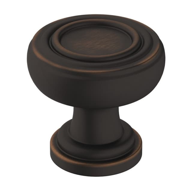 Amerock Ville Series Oil Rubbed Bronze 1-1/8 in (29 mm) Diameter Knob, - BP36774ORB