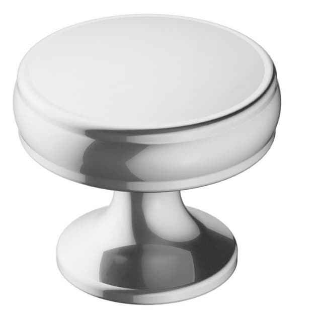 Amerock Renown Series Polished Chrome 1-1/4 in (32 mm) Diameter Knob, - BP3679326