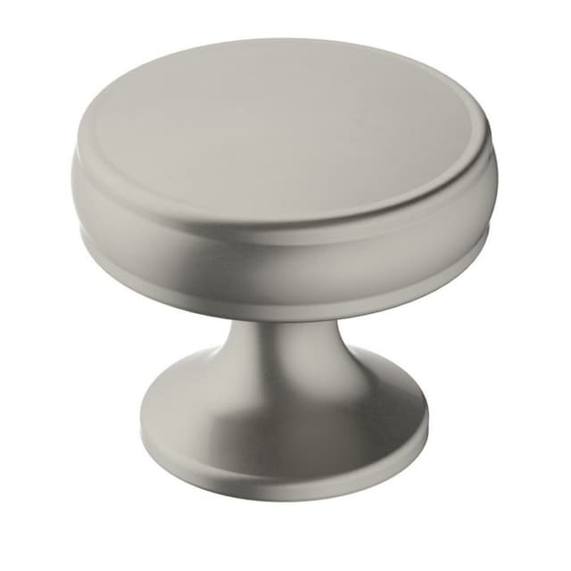 Amerock Renown Series Satin Nickel 1-1/4 in (32 mm) Diameter Knob, - BP36793G10