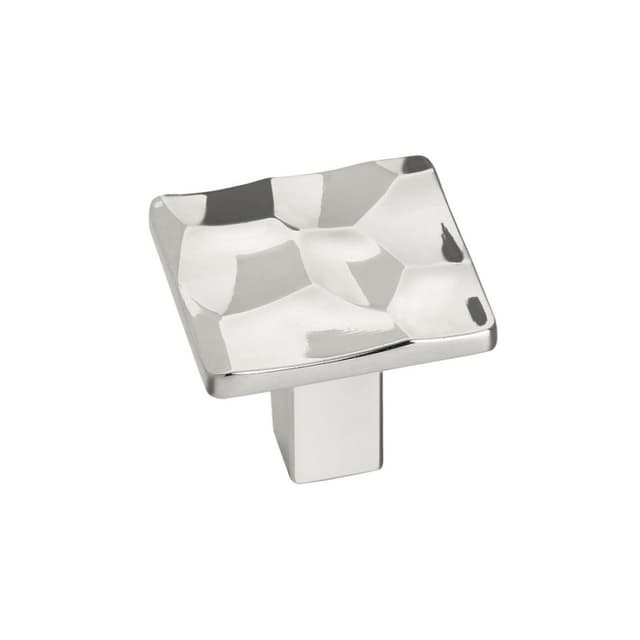 Amerock Kamari Series Polished Nickel 1-3/16 in (30 mm) L x 1-3/16 in (30 mm) W Knob, -BP36821PN