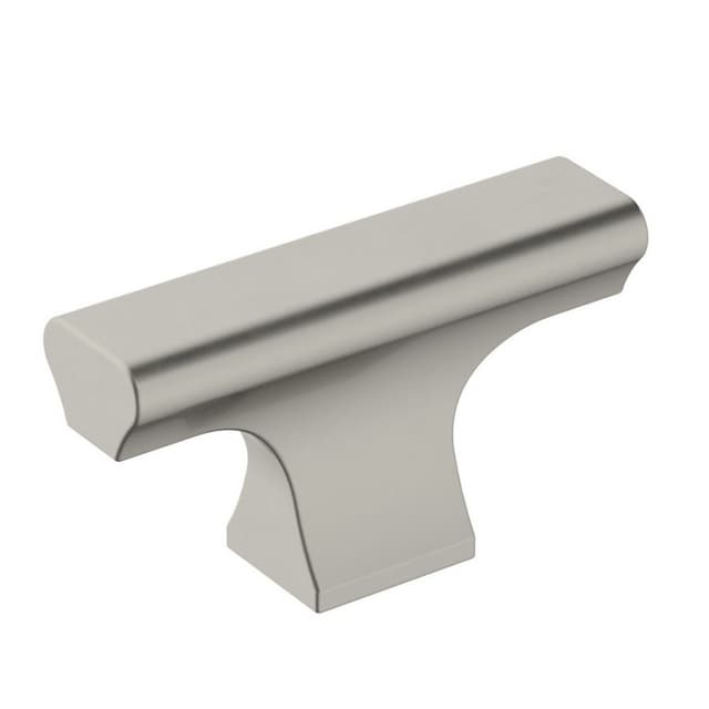 Amerock Status Series Satin Nickel 2 in (51 mm) L x 9/16 in (14 mm) W Knob, -BP36836G10