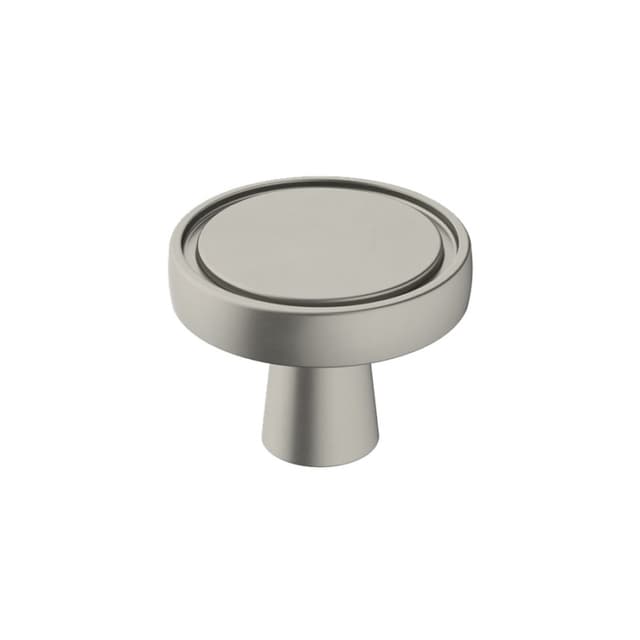 Amerock Destine Series Satin Nickel 1-3/8 in (35 mm) Diameter Knob, - BP36857G10